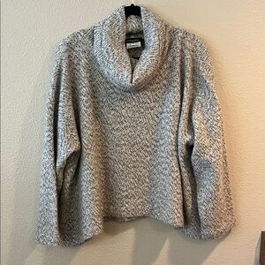 Eskandar Soft Knit Cowl Neck Sweater in Gray